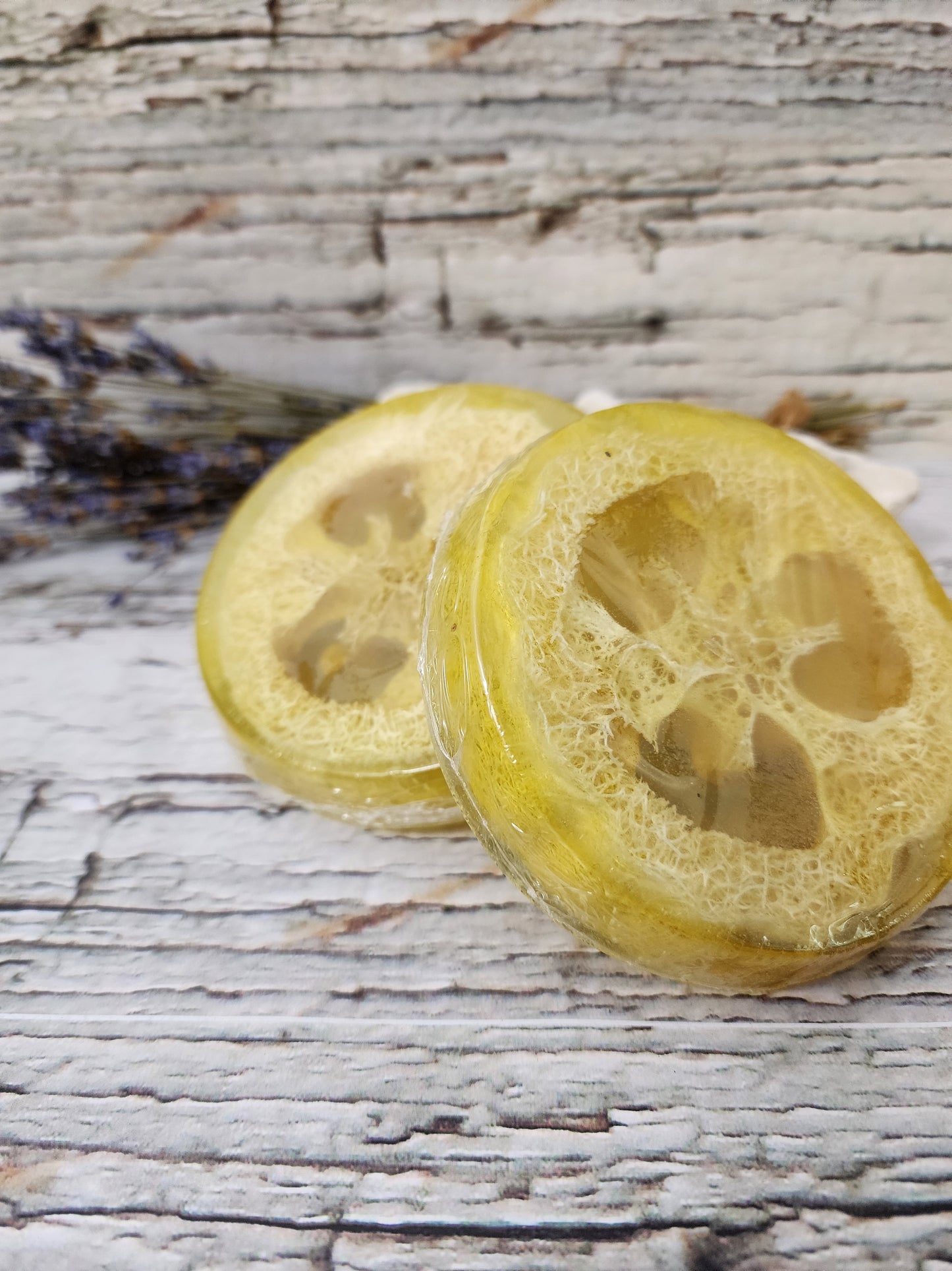 Exfoliating Soap with Loofah & Aloe - Lemongrass & Lavender