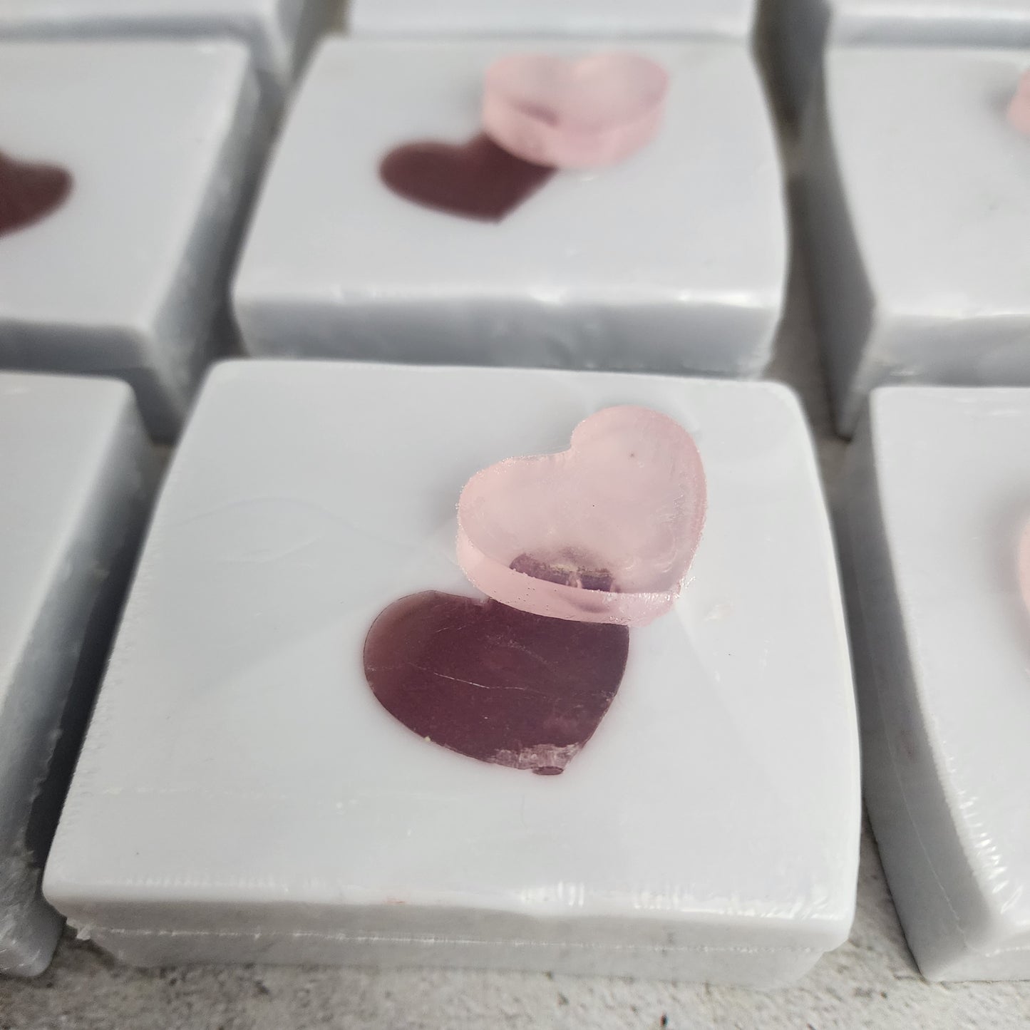 Lover's Bliss - Lavender-Rose Scented Goat Milk Soap with Hearts