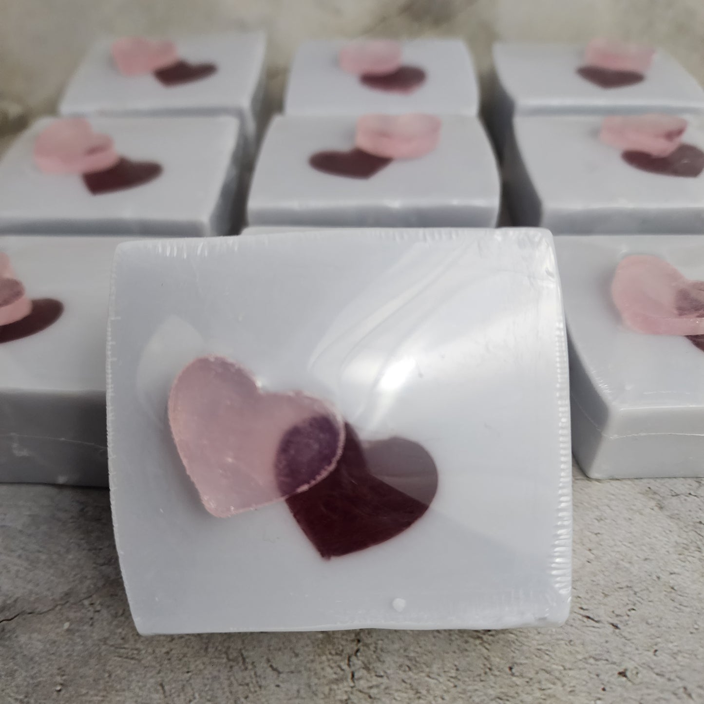 Lover's Bliss - Lavender-Rose Scented Goat Milk Soap with Hearts