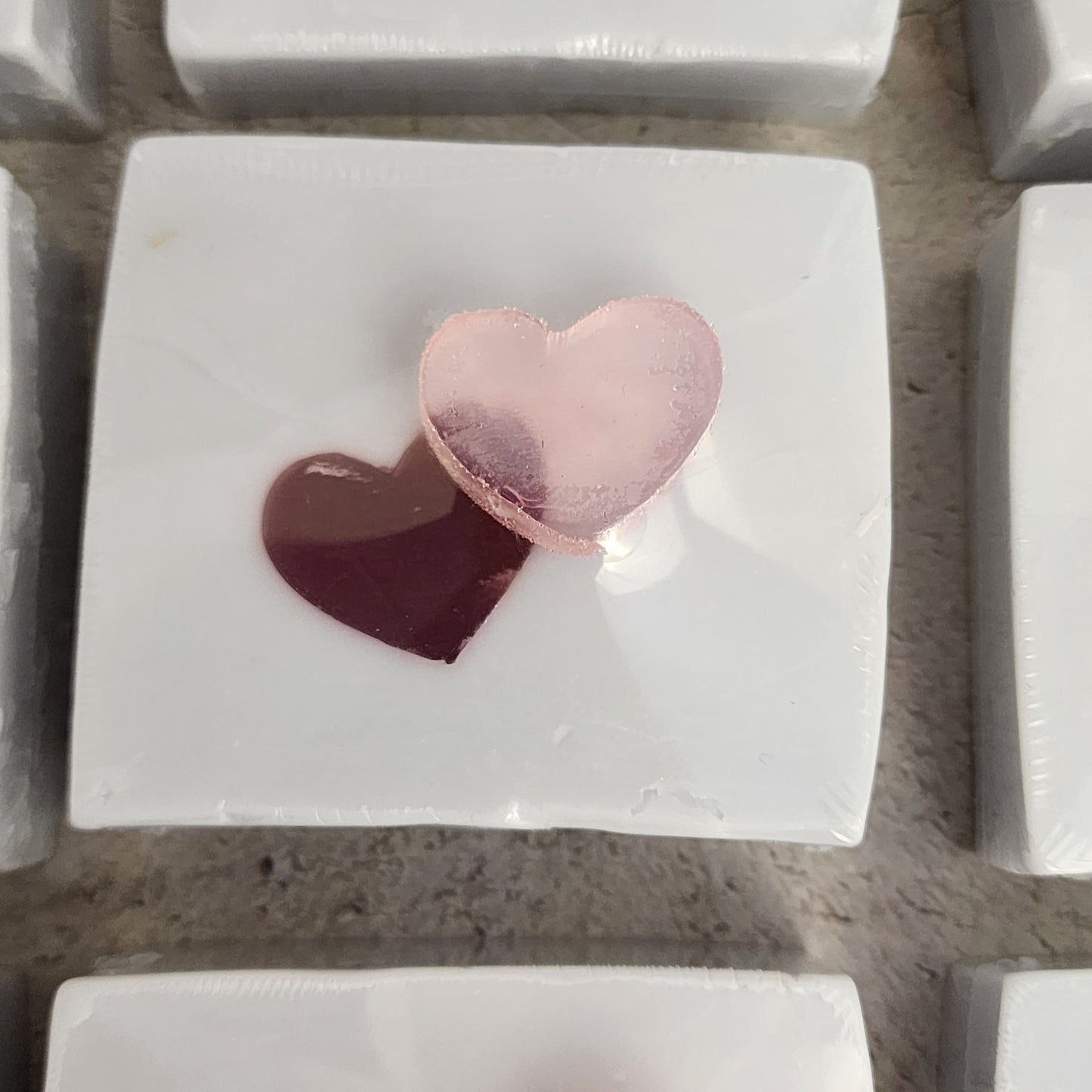 Lover's Bliss - Lavender-Rose Scented Goat Milk Soap with Hearts