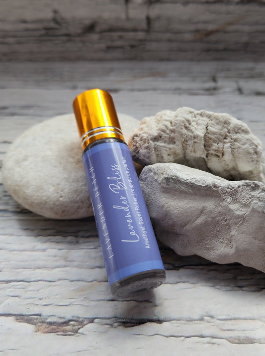 Lavender Bliss Essential Oil & Amethyst Crystal Roller Ball