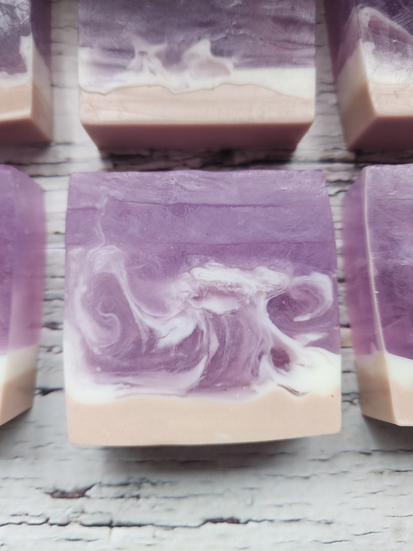 Lavender Beach Swirl Aloe & Goat's Milk Soap