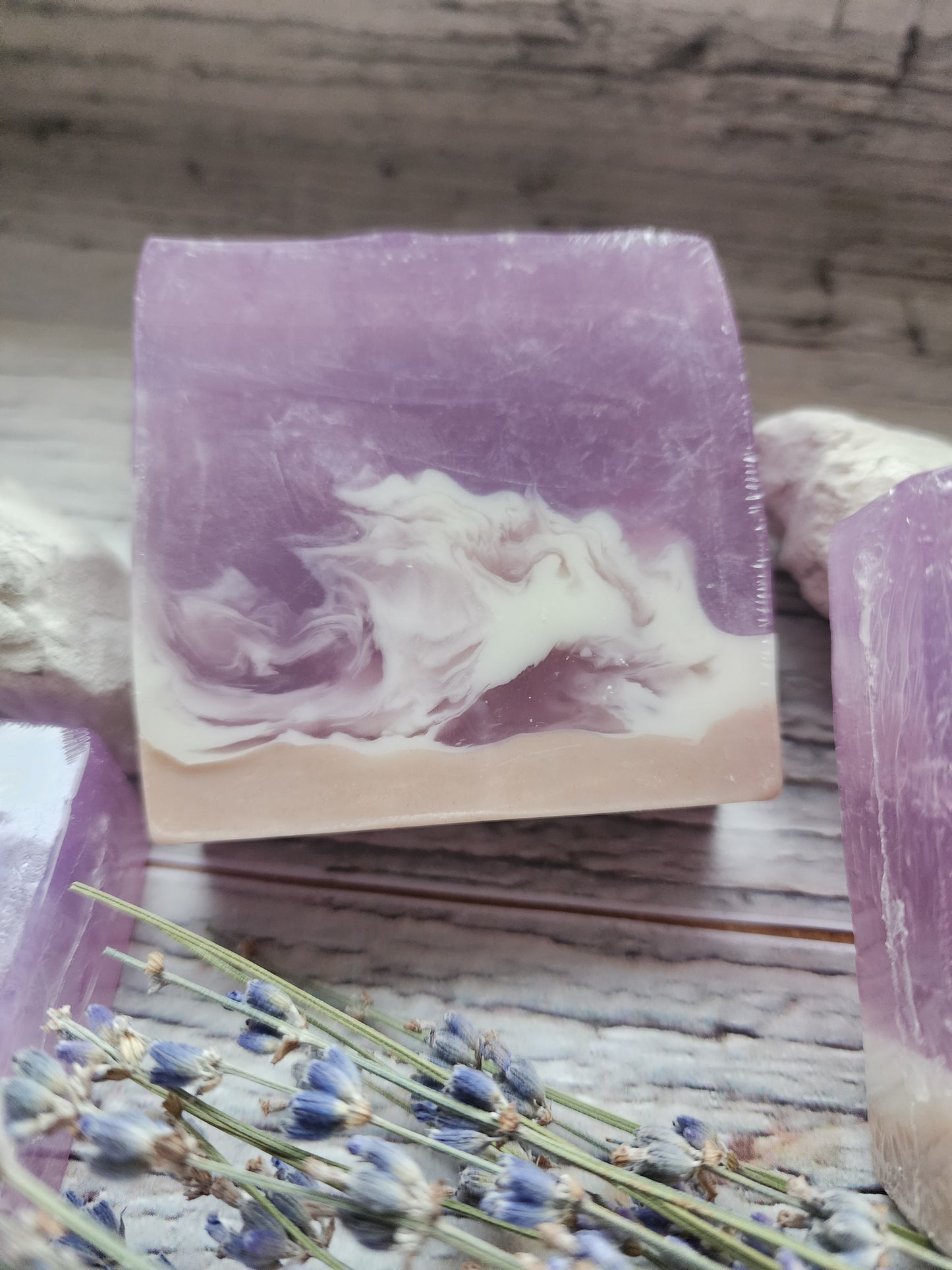 Lavender Beach Swirl Aloe & Goat's Milk Soap