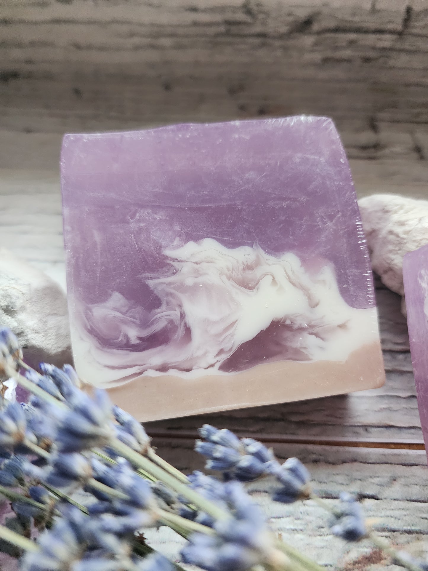 Lavender Beach Swirl Aloe & Goat's Milk Soap