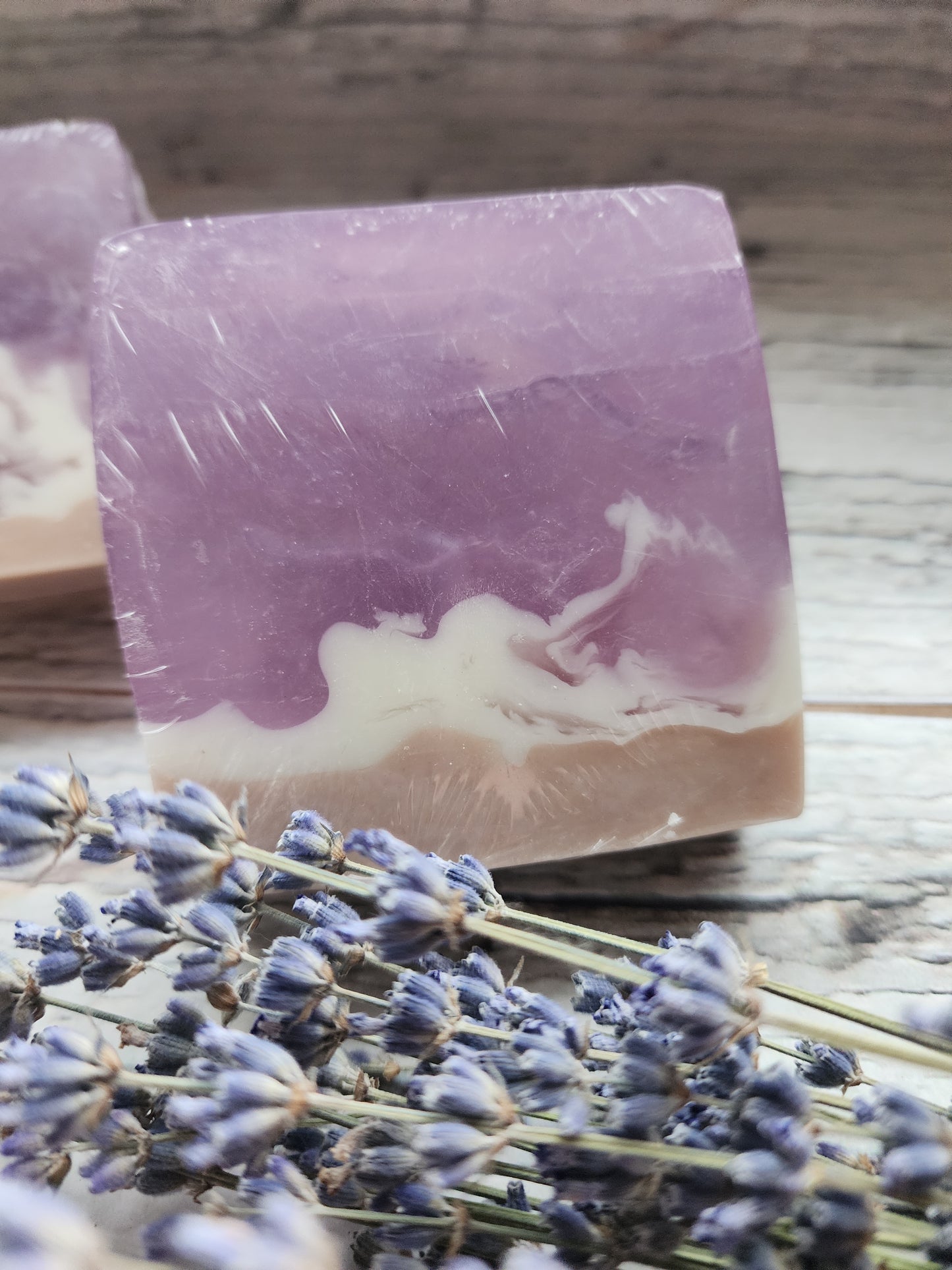 Lavender Beach Swirl Aloe & Goat's Milk Soap