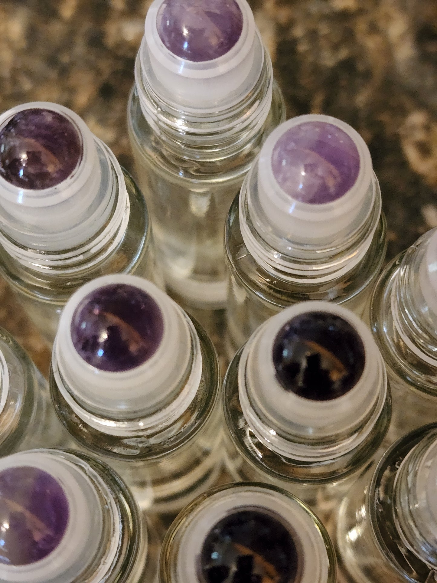 Lavender Bliss Essential Oil & Amethyst Crystal Roller Ball