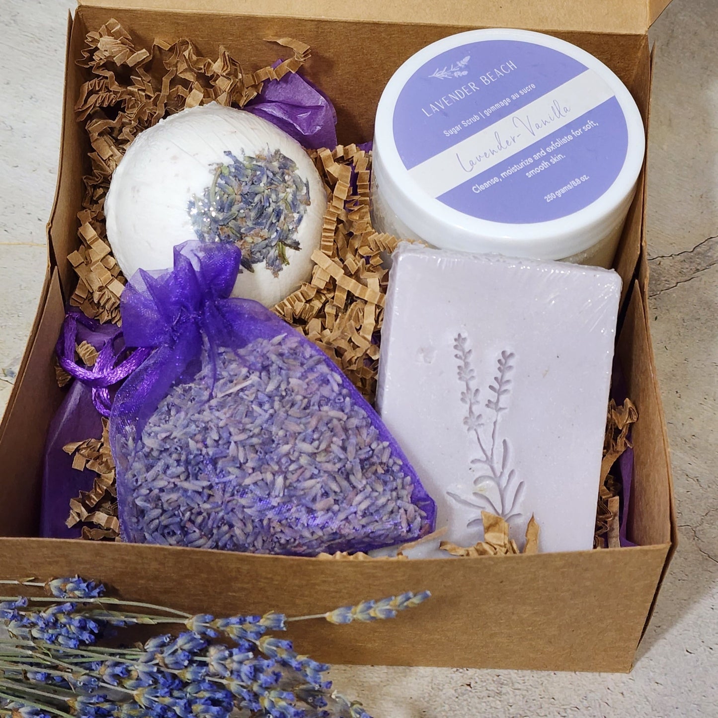 Lavender-Vanilla Bath Gift Set
