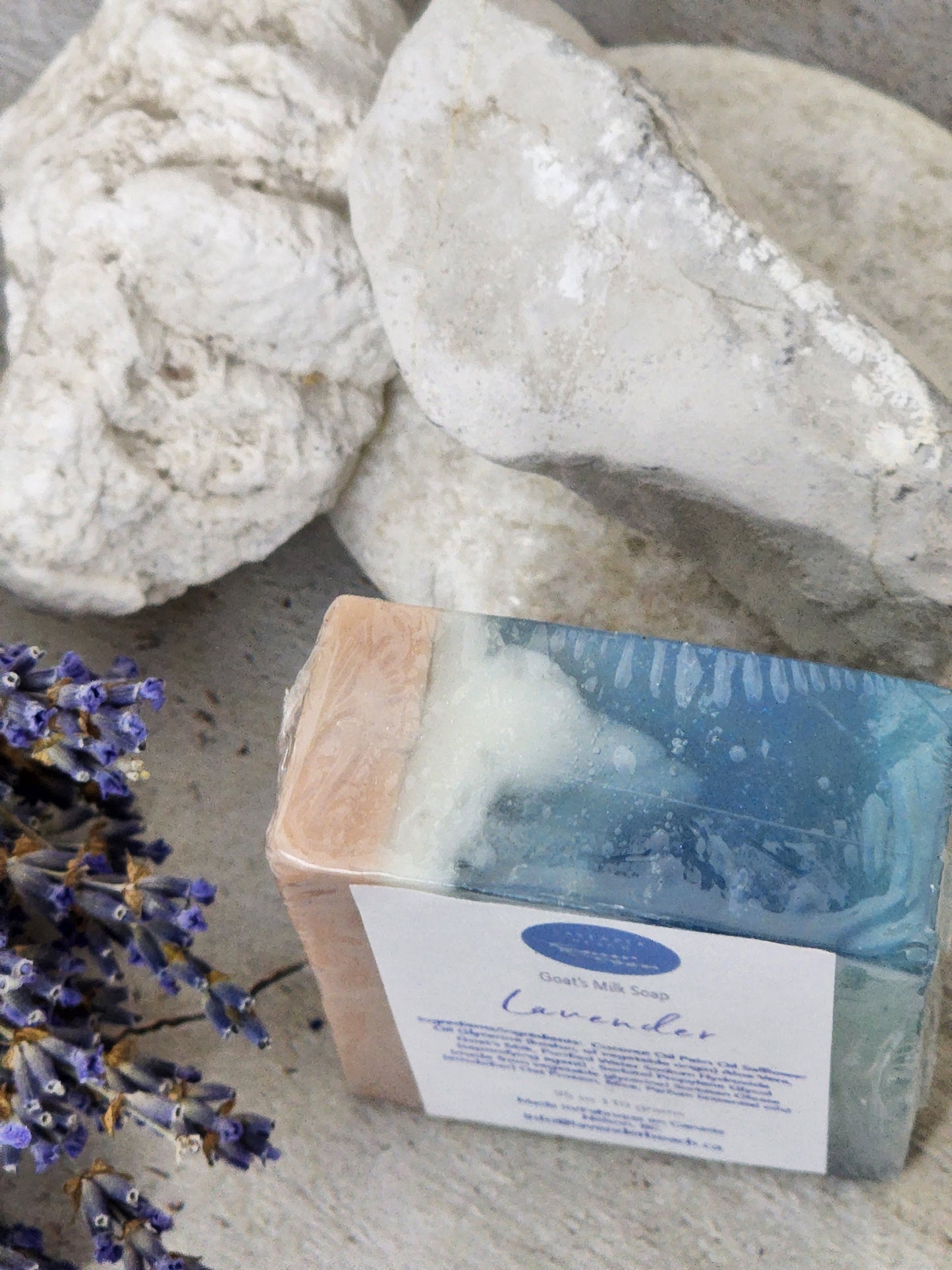 Lavender Beach Swirl Aloe & Goat's Milk Soap