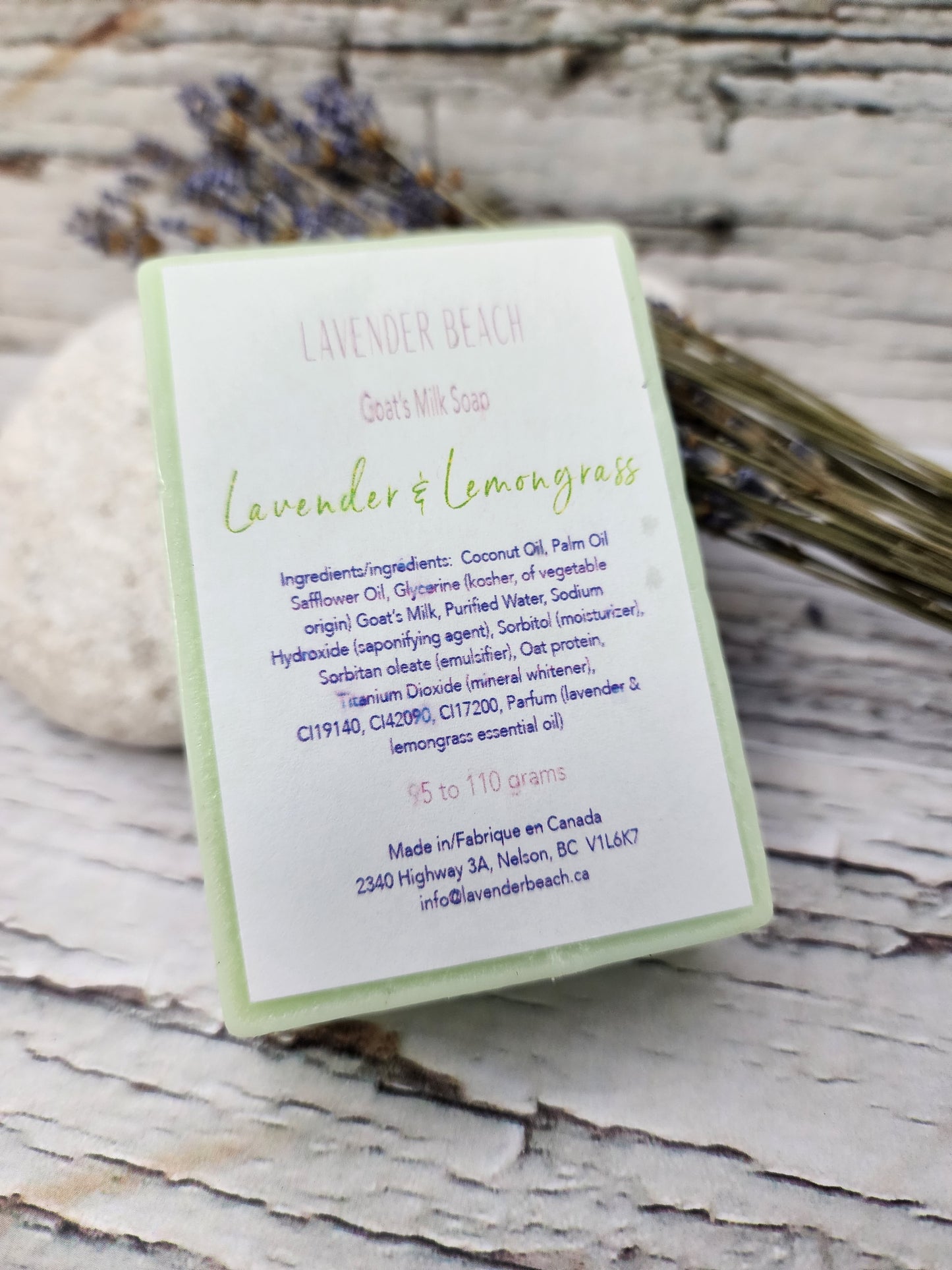 Aromatic Lavender & Lemongrass Goat's Milk Soap