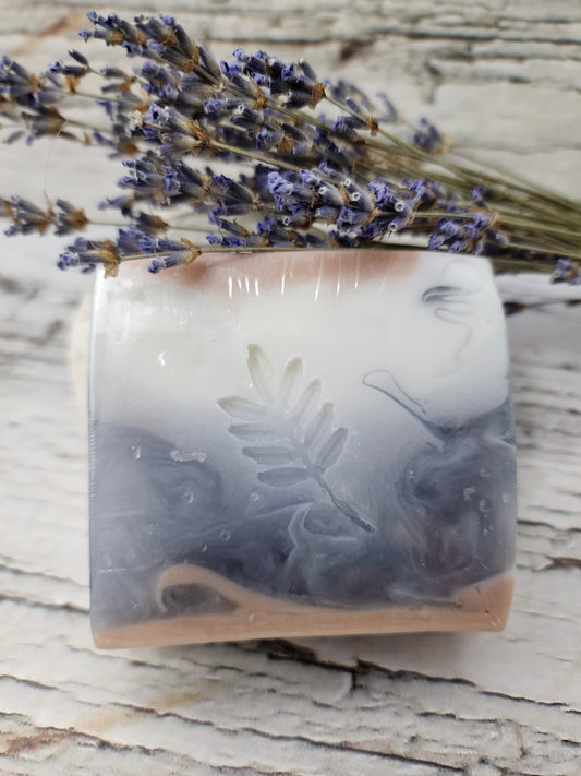 Lavender Beach Swirl Aloe & Goat's Milk Soap