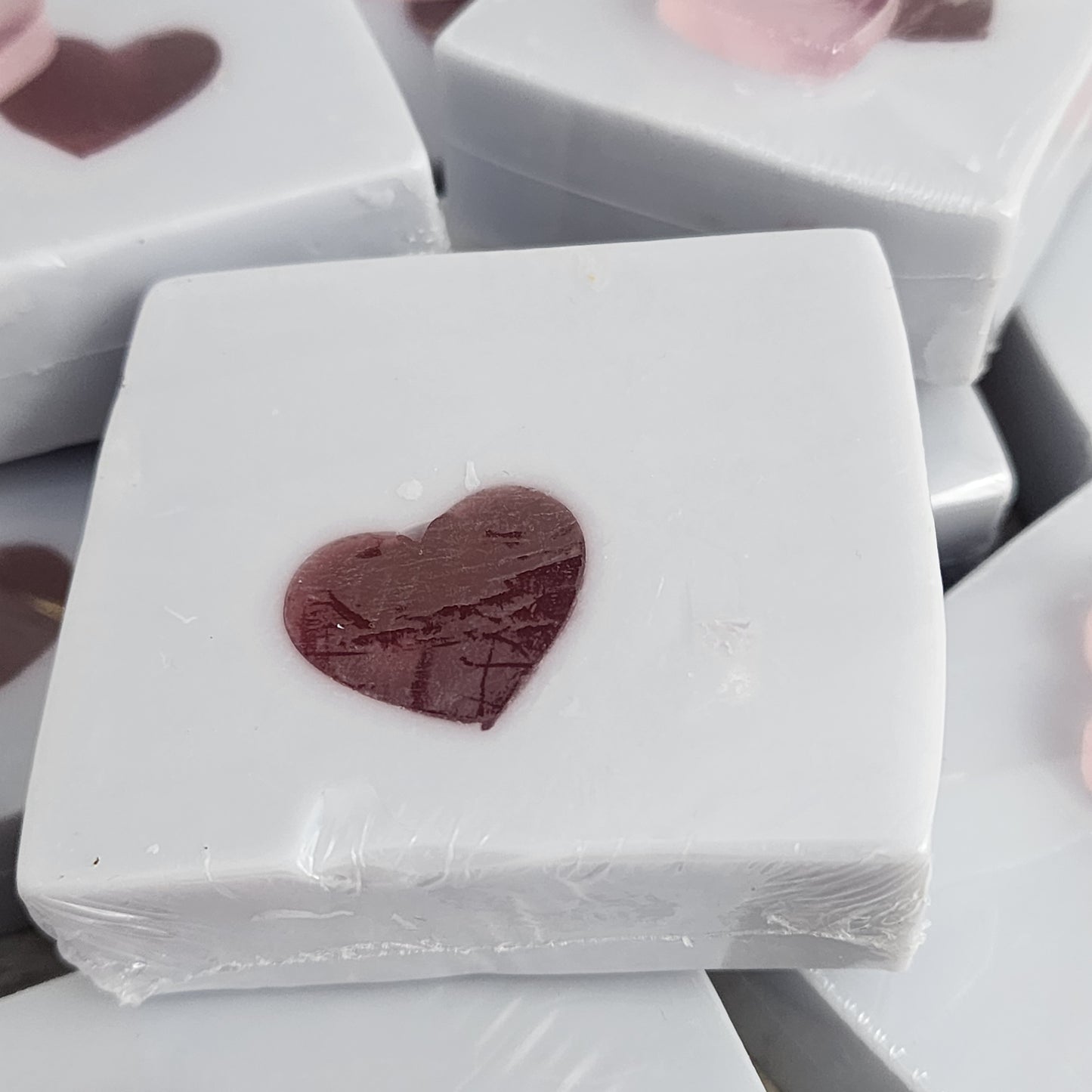 Lover's Bliss - Lavender-Rose Scented Goat Milk Soap with Hearts