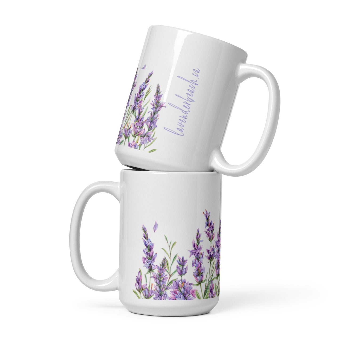 Enchanting Lavender Design Ceramic Mug