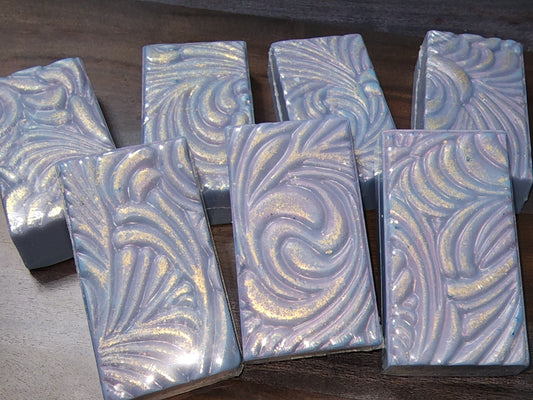 Fancy Bergamot-Lavender Gold Shimmer Soap