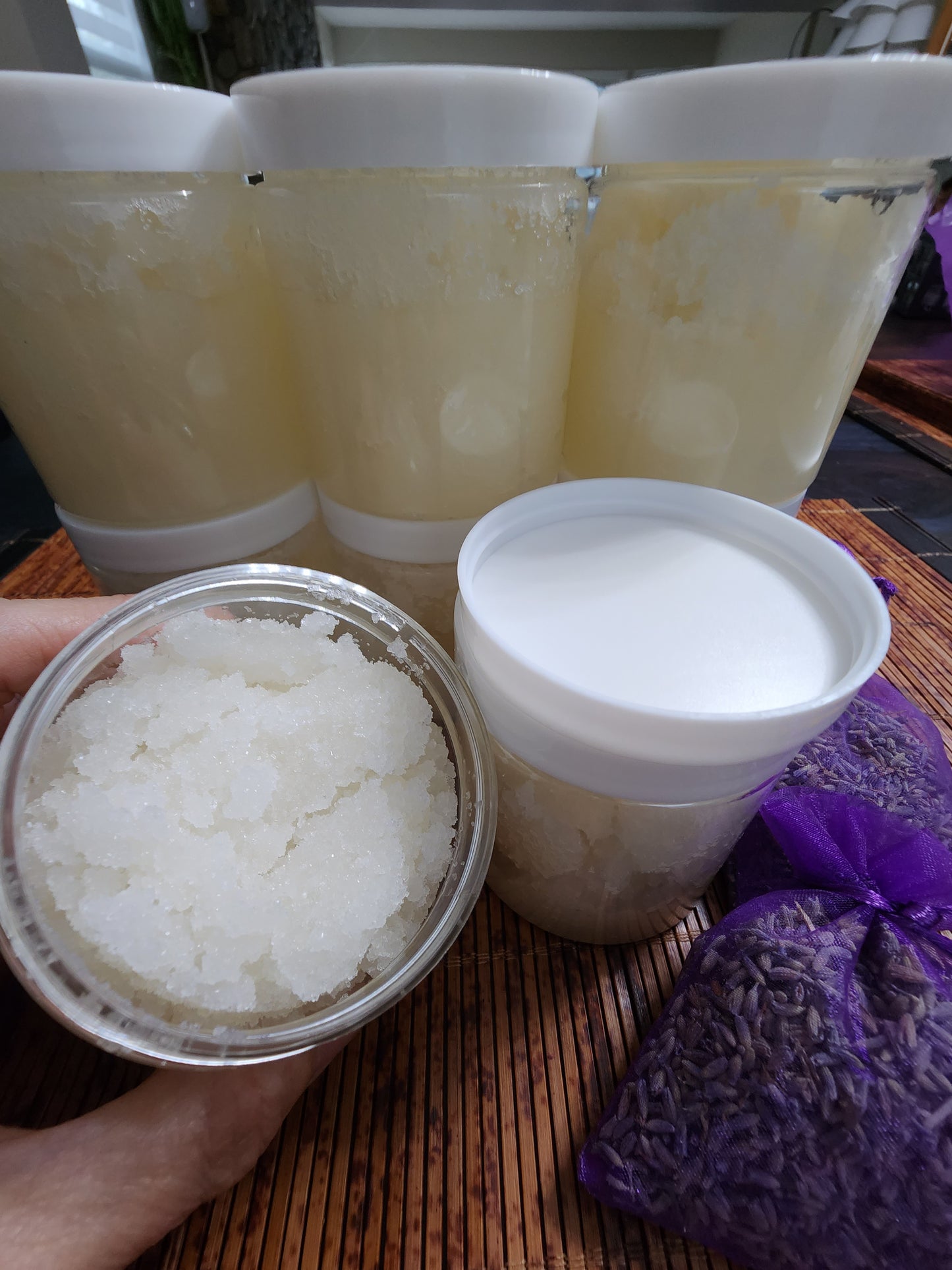 Lavender Sugar Scrub - Exfoliate & Hydrate Skin - Natural & Vegan