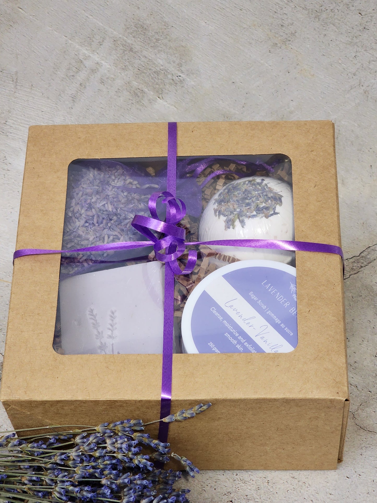 Lavender-Vanilla Bath Gift Set