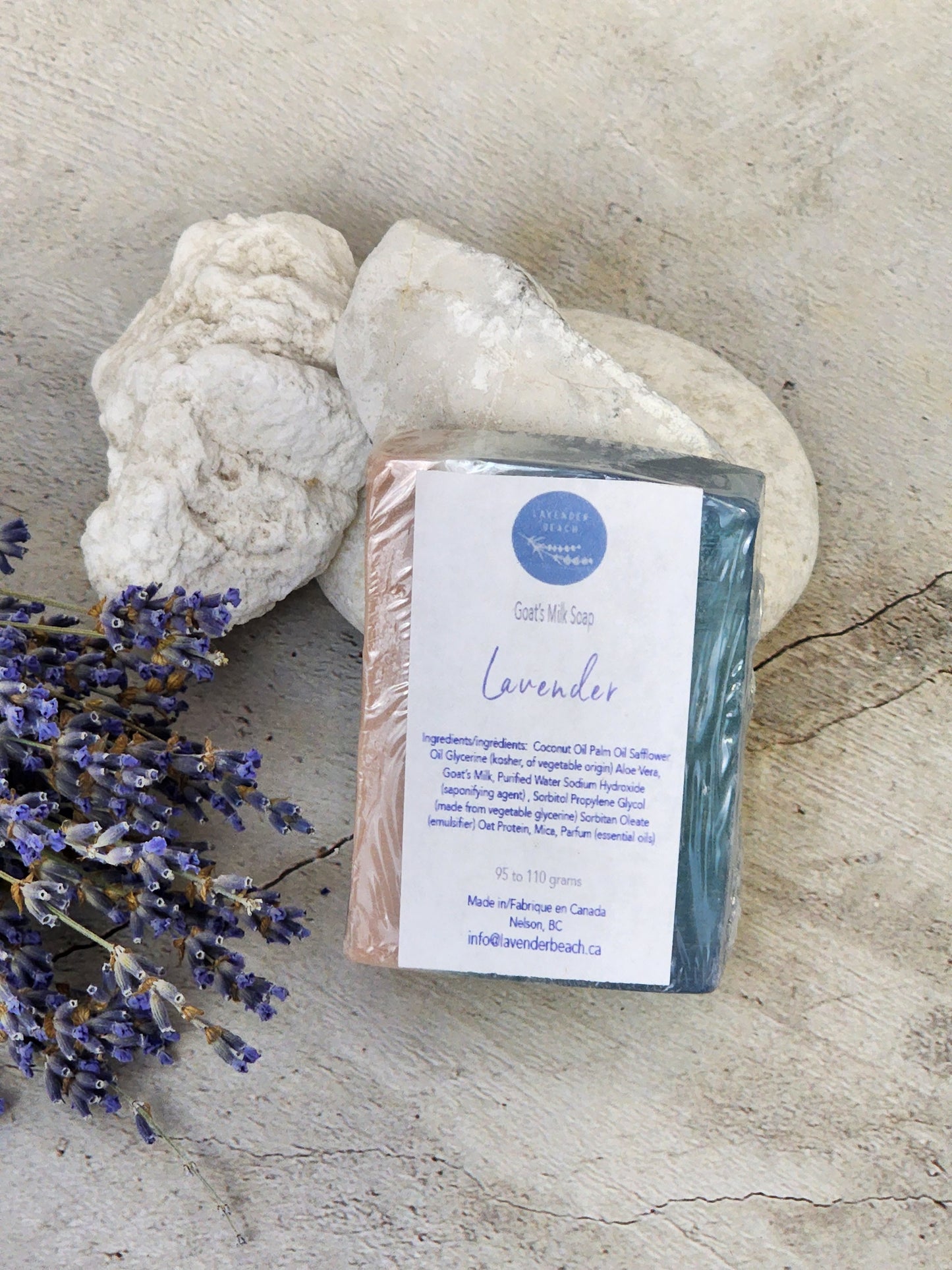 Lavender Beach Swirl Aloe & Goat's Milk Soap